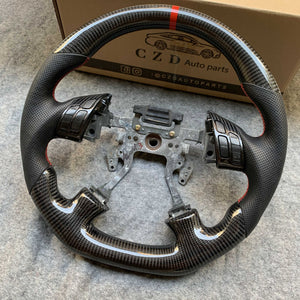 czd auto parts carbon fiber steering wheel for Honda Inspire with red stitching