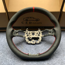 Load image into Gallery viewer, CZD Autoparts For Honda Civic 2021-2022 carbon fiber steering wheel black perforated leather steering wheel core