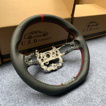 Load image into Gallery viewer, CZD Autoparts For Honda Civic 2021-2022 carbon fiber steering wheel black perforated leather steering wheel core