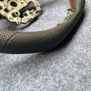 CZD Autoparts For Honda Civic 2021-2022 carbon fiber steering wheel black perforated leather steering wheel core