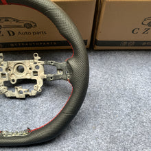 Load image into Gallery viewer, CZD Autoparts For Honda Civic 2021-2022 carbon fiber steering wheel black perforated leather steering wheel core