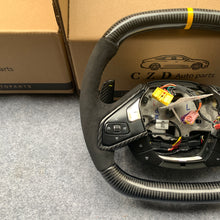 Load image into Gallery viewer, CZD auto parts for Chevrolet Corvette C8 2020+ carbon fiber steering wheel with yellow stripe