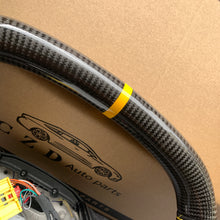 Load image into Gallery viewer, CZD auto parts for Chevrolet Corvette C8 2020+ carbon fiber steering wheel with yellow stripe