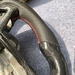 czd auto parts carbon fiber steering wheel for Ford Galaxy 2015-2020 with flat top flat bottom shape