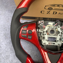 Load image into Gallery viewer, czd auto parts carbon fiber steering wheel for Acura TLX 2015-2021 with red carbon fiber