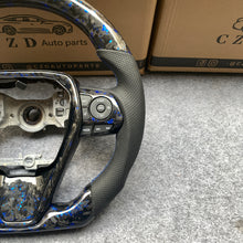 Load image into Gallery viewer, CZD For 8th Gen 2018/2019/2020/2021 Toyota Camry/SE/XSE/TRD carbon fiber steering wheel with forged carbon fiber with blue stitching