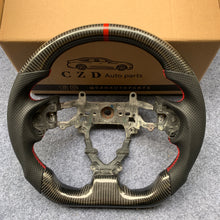 Load image into Gallery viewer, CZD Autoparts For Honda FK2 carbon fiber steering wheel gloss carbon fiber top&amp;bottom