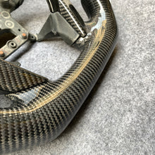 Load image into Gallery viewer, CZD auto parts for Honda 8th gen Accord 2008-2012 carbon fiber steering wheel with white perforated leather side