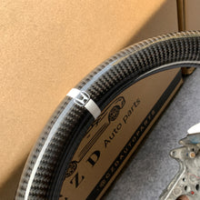 Load image into Gallery viewer, CZD auto parts for Honda 8th gen Accord 2008-2012 carbon fiber steering wheel with white perforated leather side