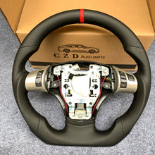 Load image into Gallery viewer, CZD auto parts for  Chevrolet Corvette C6 Z06 C6 2005-2013 carbon fiber steering wheel sport style with all smooth leather