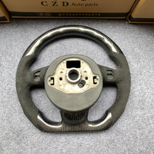 Load image into Gallery viewer, CZD auto parts for RS Q3 (8U) SQ5 (8R) carbon fiber steering wheel with alcantara larther airbag cover