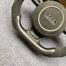 Load image into Gallery viewer, CZD auto parts for RS Q3 (8U) SQ5 (8R) carbon fiber steering wheel with alcantara larther airbag cover