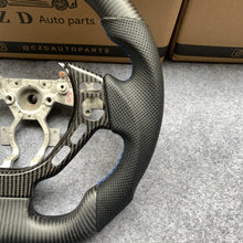 Load image into Gallery viewer, CZD autoparts for Nissan GTR R35 2009-2016 steering wheel with matte carbon fiber &amp; blue stripe line