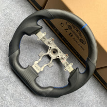 Load image into Gallery viewer, CZD autoparts for Nissan GTR R35 2009-2016 steering wheel with matte carbon fiber &amp; blue stripe line