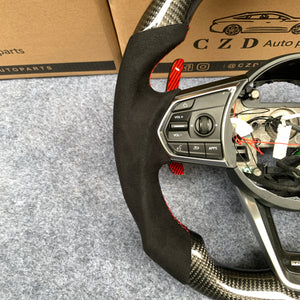czd auto parts carbon fiber steering wheel for Acura TLX/TLX TYPE S with black alcantara