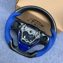 Load image into Gallery viewer, czd auto parts carbon fiber steering wheel for Toyota Corolla 2014-2017 with blue leather