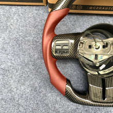 Load image into Gallery viewer, CZD auto parts for Jeep Wrangler 2011-2017 carbon fiber steering wheel with smooth leather side