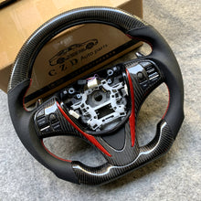 Load image into Gallery viewer, czd auto parts carbon fiber steering wheel for Acura TLX 2015-2021 with red trim and stitch