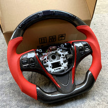 Load image into Gallery viewer, czd auto parts carbon fiber steering wheel for Acura TLX 2015-2021 with red trim and led