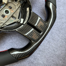 Load image into Gallery viewer, CZD auto parts for Jeep Wrangler 2011-2017 carbon fiber steering wheel with black smooth leather side