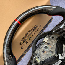 Load image into Gallery viewer, CZD auto parts for Jeep Wrangler 2011-2017 carbon fiber steering wheel with black smooth leather side