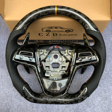 Load image into Gallery viewer, CZD auto parts for Cadillac ATS 2013 2014 2015 carbon fiber steering wheel  with golden color