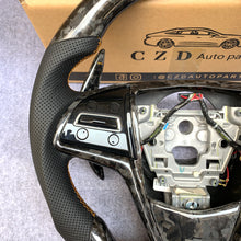 Load image into Gallery viewer, CZD auto parts for CADILLAC 2014-2019 carbon fiber steering wheel  with golden color stripe line