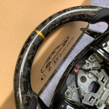Load image into Gallery viewer, CZD auto parts for CADILLAC 2014-2019 carbon fiber steering wheel  with golden color stripe line