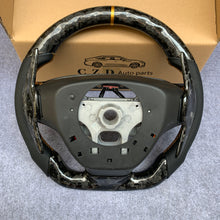 Load image into Gallery viewer, CZD auto parts for CADILLAC 2014-2019 carbon fiber steering wheel  with golden color stripe line