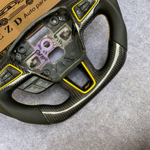 Load image into Gallery viewer, CZD auto parts for Ford Focus RS ST 2015-2018 carbon fiber steering wheel with black smooth leather side