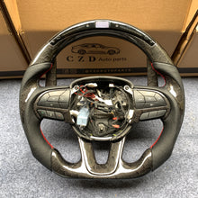 Load image into Gallery viewer, CZD auto parts for Dodge Charger 2015-2021 carbon fiber steering wheel with extend honeycomb carbon paddle shifter