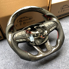 Load image into Gallery viewer, CZD auto parts for Dodge Durango 2018-2021 carbon fiber steering wheel with extend paddle shifter