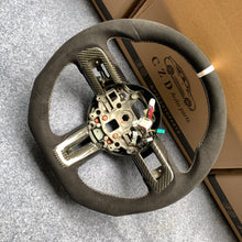 Load image into Gallery viewer, CZD auto parts for Ford Mustang 2018-2022 carbon fiber steering wheel with full suede