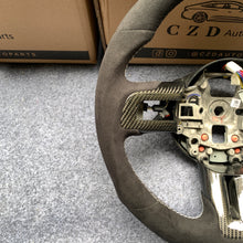 Load image into Gallery viewer, CZD auto parts for Ford Mustang 2018-2022 carbon fiber steering wheel with full suede
