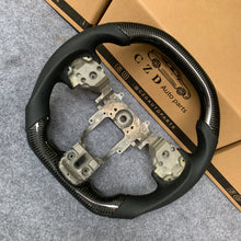 Load image into Gallery viewer, CZD auto parts carbon fiber steering wheel for Mitsubishi Lancer Evolution Evo 10 with flat top shape