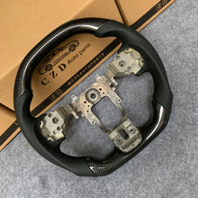 Load image into Gallery viewer, CZD auto parts carbon fiber steering wheel for Mitsubishi Lancer Evolution Evo 10 with flat top shape