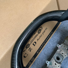 Load image into Gallery viewer, CZD auto parts carbon fiber steering wheel for Mitsubishi Lancer Evolution Evo 10 with flat top shape