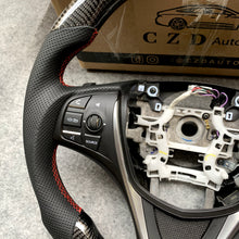 Load image into Gallery viewer, czd auto parts carbon fiber steering wheel for Acura TLX 2015-2021 with red stitch