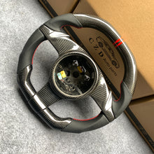 Load image into Gallery viewer, CZD auto parts for All Carrera models - 2012.5-2016 carbon fiber steering wheel with red stripe line