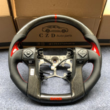 Load image into Gallery viewer, CZD Autoparts For Toyota Land Cruiser Prado 2009-2017 carbon fiber steering wheel print red “SRS” logo bottom