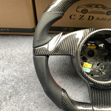 Load image into Gallery viewer, CZD auto parts for All Boxster models - 2013-2016 carbon fiber steering wheel with red stripe line