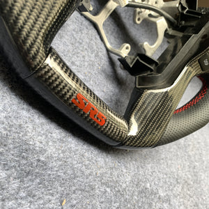 CZD Autoparts For Toyota Tundra 2013-2020 carbon fiber steering wheel gloss carbon fiber trim