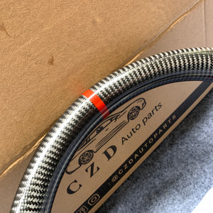 CZD Autoparts For Toyota Tundra 2013-2020 carbon fiber steering wheel gloss carbon fiber trim