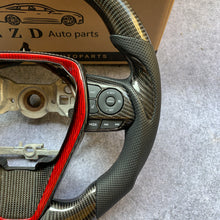 Load image into Gallery viewer, CZD Autoparts for Toyota 8th gen Camry se xse le xle 2018-2022 carbon fiber steering wheel gloss black carbon fiber top and bottom