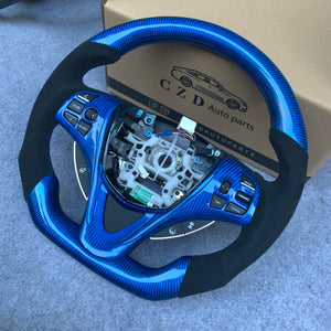 czd auto parts carbon fiber steering wheel for Acura TLX 2015-2021 with blue carbon fiber