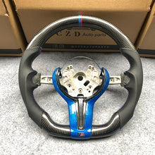 Load image into Gallery viewer, CZD Autoparts For BMW M2 F87 M3 F80 M4 F82 carbon fiber steering wheel outer trim in gloss carbon fiber
