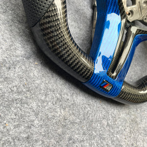 CZD Autoparts For BMW M2 F87 M3 F80 M4 F82 carbon fiber steering wheel outer trim in gloss carbon fiber