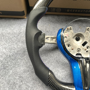CZD Autoparts For BMW M2 F87 M3 F80 M4 F82 carbon fiber steering wheel outer trim in gloss carbon fiber
