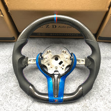 Load image into Gallery viewer, CZD Autoparts For BMW M2 F87 M3 F80 M4 F82 carbon fiber steering wheel outer trim in gloss carbon fiber