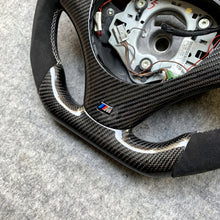 Load image into Gallery viewer, CZD auto parts for  BMW M3 E90 E92 E93 2008-2013 carbon fiber steering wheel with white stripe line